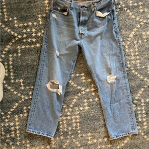 Levi's Women's 501 Crop Jeans, Athens Break, 32